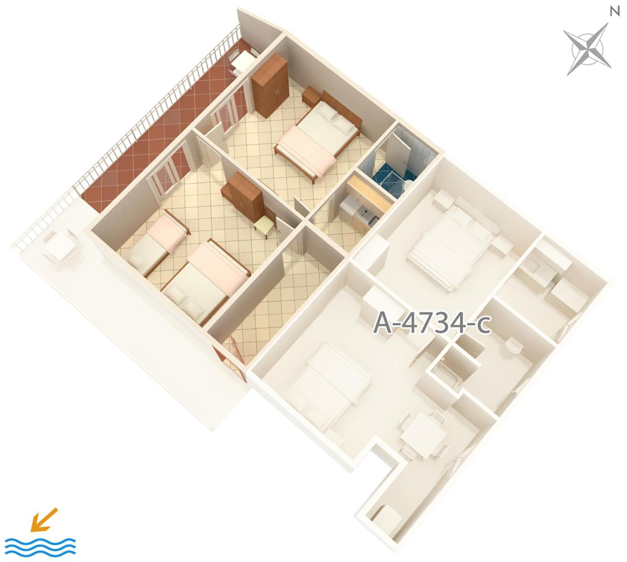 Apartments By The Sea Podaca, Makarska - 4734 Exteriér fotografie